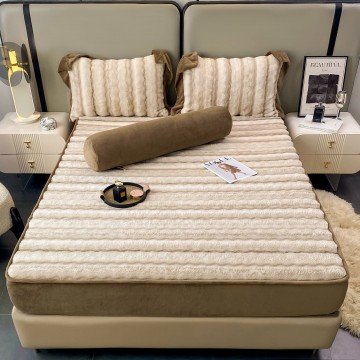 Bộ sản phẩm - Set 4 món nỉ Hồ Ly Cao Cấp - Dày dặn, Ấm Áp, Không rụng lông